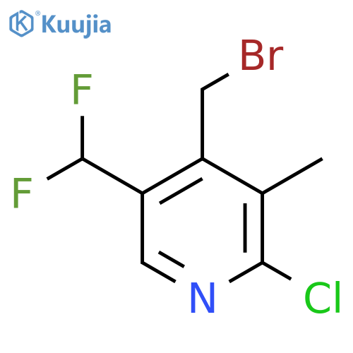4-(Bromomethyl)-2-chloro-5-(difluoromethyl)-3-methylpyridine structure