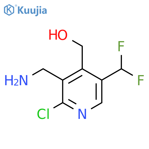 3-(Aminomethyl)-2-chloro-5-(difluoromethyl)pyridine-4-methanol structure