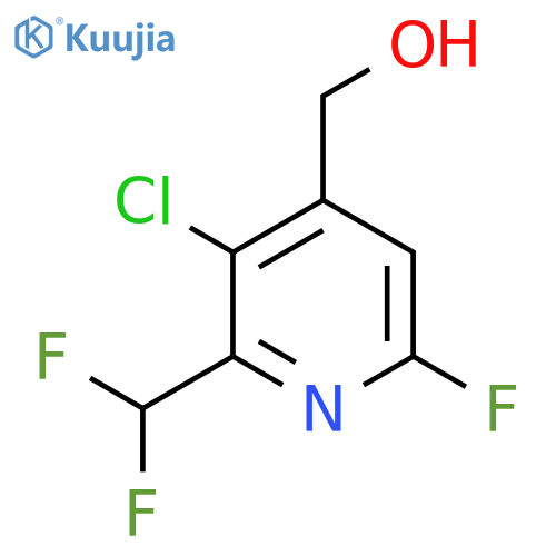 3-Chloro-2-(difluoromethyl)-6-fluoropyridine-4-methanol structure