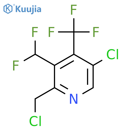 5-Chloro-2-(chloromethyl)-3-(difluoromethyl)-4-(trifluoromethyl)pyridine structure