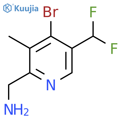 2-(Aminomethyl)-4-bromo-5-(difluoromethyl)-3-methylpyridine structure