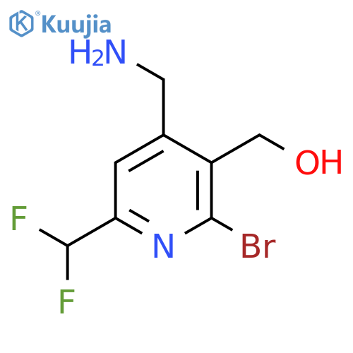 4-(Aminomethyl)-2-bromo-6-(difluoromethyl)pyridine-3-methanol structure