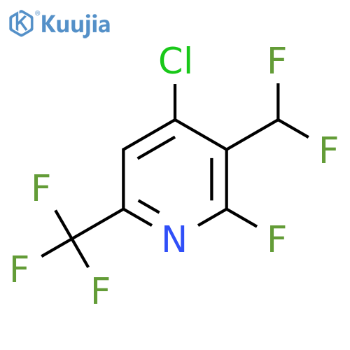 4-Chloro-3-(difluoromethyl)-2-fluoro-6-(trifluoromethyl)pyridine structure