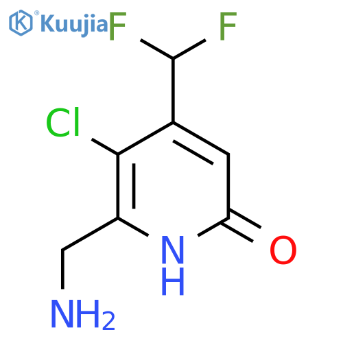 2-(Aminomethyl)-3-chloro-4-(difluoromethyl)-6-hydroxypyridine structure