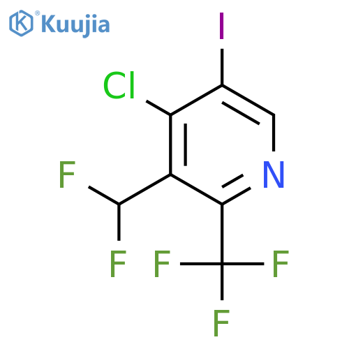 4-Chloro-3-(difluoromethyl)-5-iodo-2-(trifluoromethyl)pyridine structure