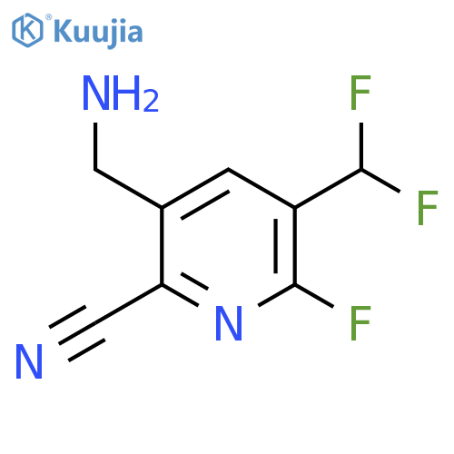 3-(Aminomethyl)-2-cyano-5-(difluoromethyl)-6-fluoropyridine structure