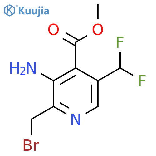 Methyl 3-amino-2-(bromomethyl)-5-(difluoromethyl)pyridine-4-carboxylate structure