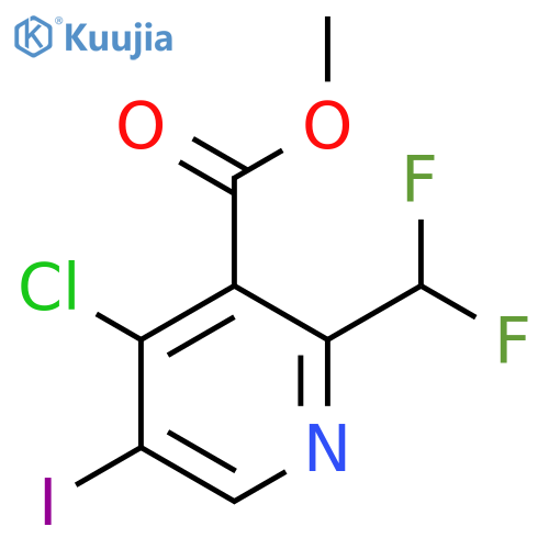 Methyl 4-chloro-2-(difluoromethyl)-5-iodopyridine-3-carboxylate structure