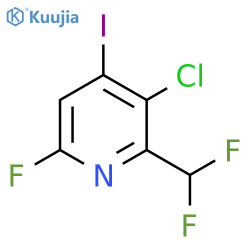 3-Chloro-2-(difluoromethyl)-6-fluoro-4-iodopyridine structure