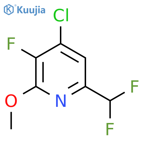 4-Chloro-6-(difluoromethyl)-3-fluoro-2-methoxypyridine structure