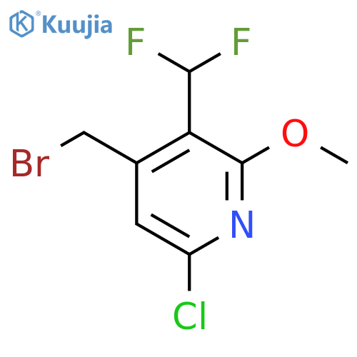 4-(Bromomethyl)-6-chloro-3-(difluoromethyl)-2-methoxypyridine structure