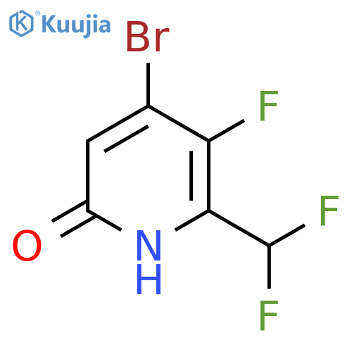 4-Bromo-2-(difluoromethyl)-3-fluoro-6-hydroxypyridine structure