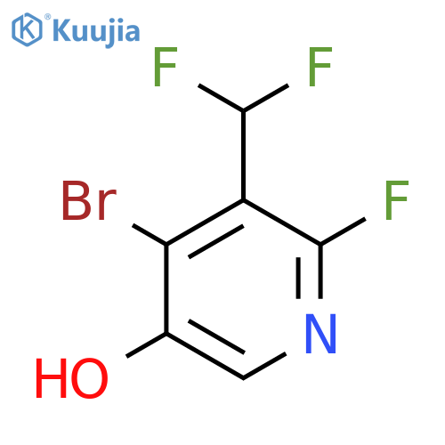 4-Bromo-3-(difluoromethyl)-2-fluoro-5-hydroxypyridine structure