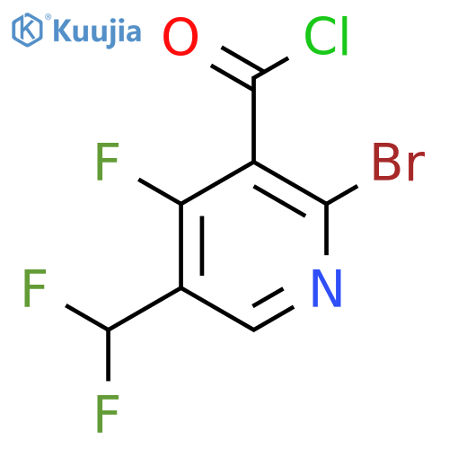 2-Bromo-5-(difluoromethyl)-4-fluoropyridine-3-carbonyl chloride structure