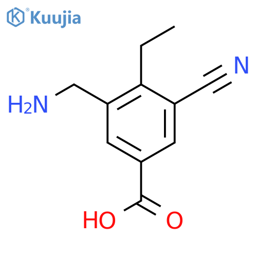 3-Aminomethyl-5-cyano-4-ethylbenzoic acid structure