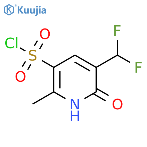 3-(Difluoromethyl)-2-hydroxy-6-methylpyridine-5-sulfonyl chloride structure