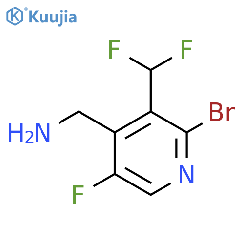 4-(Aminomethyl)-2-bromo-3-(difluoromethyl)-5-fluoropyridine structure