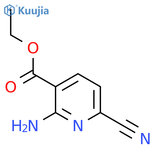 Ethyl 2-amino-6-cyanonicotinate structure