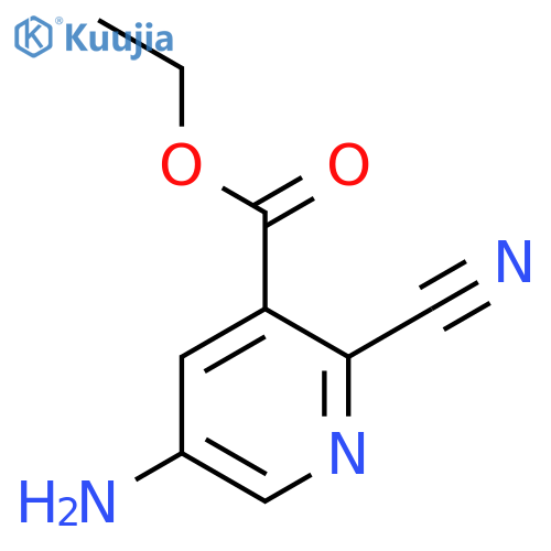 Ethyl 5-amino-2-cyanonicotinate structure