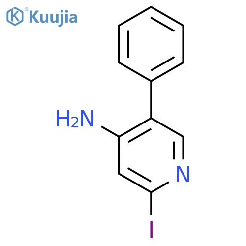 4-Amino-2-iodo-5-phenylpyridine structure