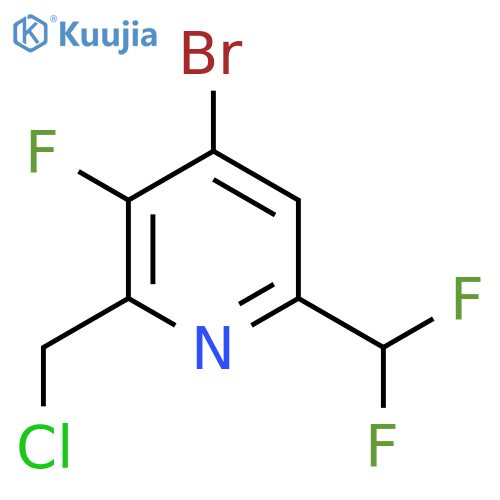 4-Bromo-2-(chloromethyl)-6-(difluoromethyl)-3-fluoropyridine structure