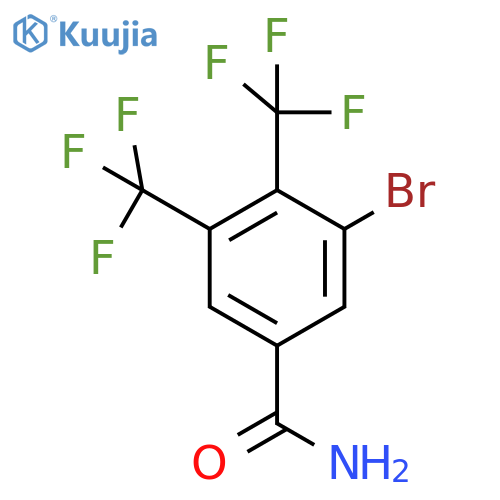 3,4-Bis(trifluoromethyl)-5-bromobenzamide structure