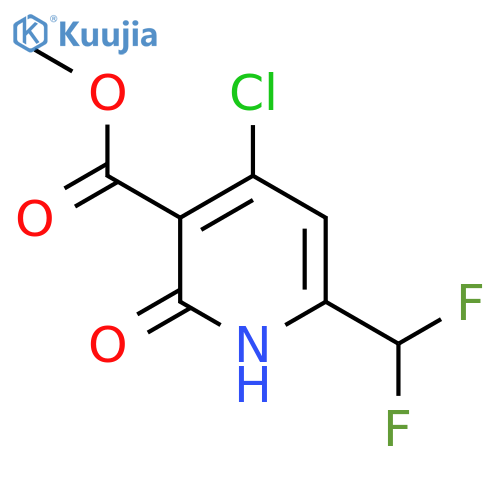 Methyl 4-chloro-6-(difluoromethyl)-2-hydroxypyridine-3-carboxylate structure