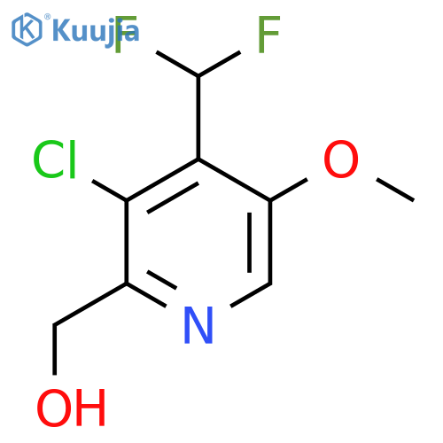 3-Chloro-4-(difluoromethyl)-5-methoxypyridine-2-methanol structure