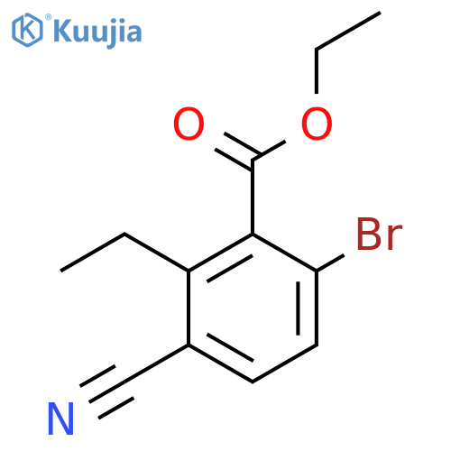 Ethyl 6-bromo-3-cyano-2-ethylbenzoate structure