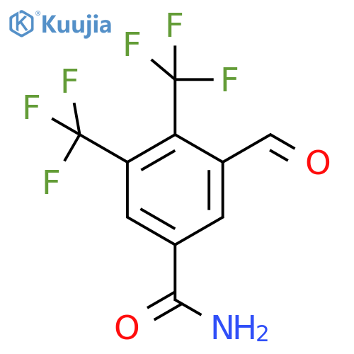 3,4-Bis(trifluoromethyl)-5-formylbenzamide structure