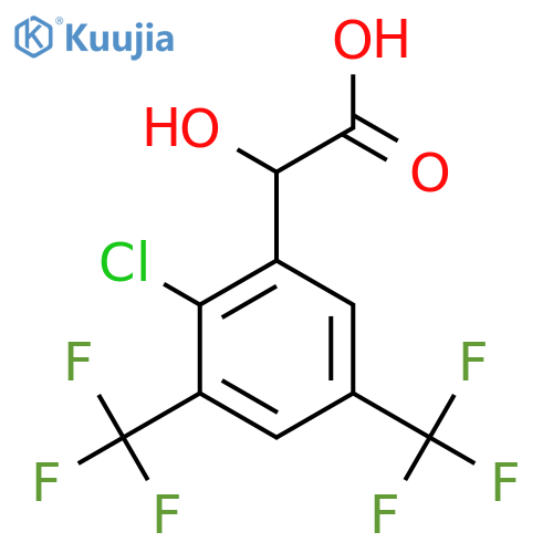 3,5-Bis(trifluoromethyl)-2-chloromandelic acid structure
