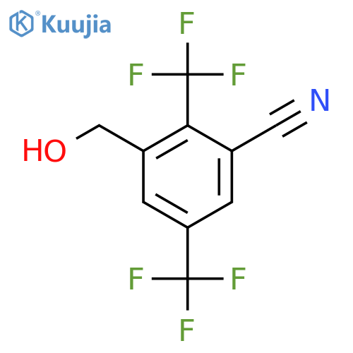 2,5-Bis(trifluoromethyl)-3-cyanobenzyl alcohol structure