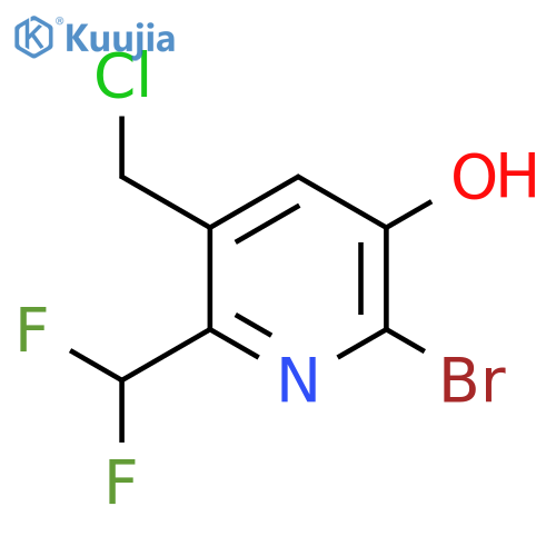 2-Bromo-5-(chloromethyl)-6-(difluoromethyl)-3-hydroxypyridine structure