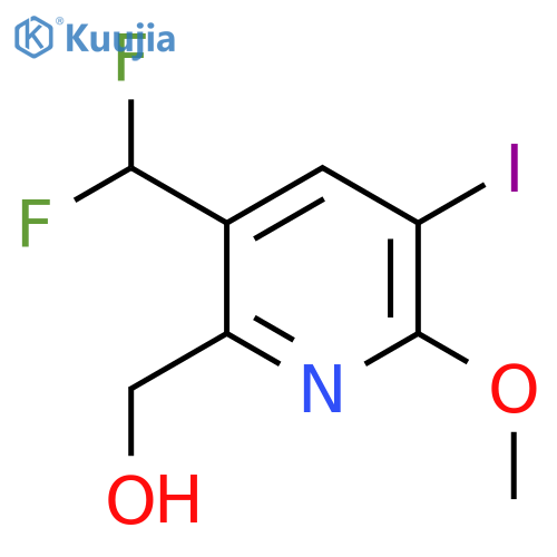 3-(Difluoromethyl)-5-iodo-6-methoxypyridine-2-methanol structure