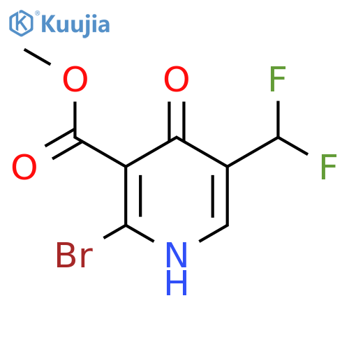 Methyl 2-bromo-5-(difluoromethyl)-4-hydroxypyridine-3-carboxylate structure
