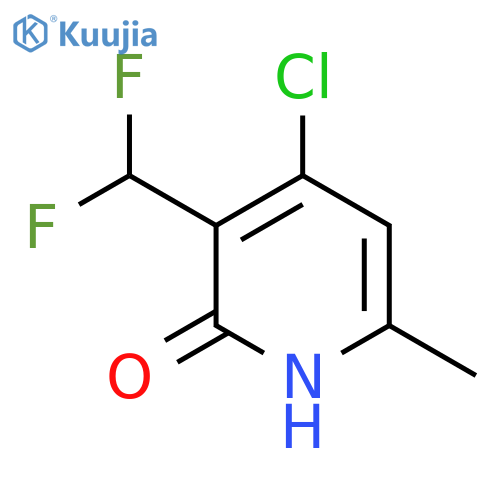 4-Chloro-3-(difluoromethyl)-2-hydroxy-6-methylpyridine structure