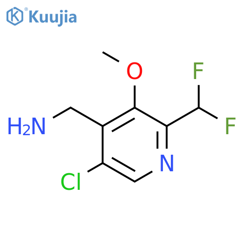 4-(Aminomethyl)-5-chloro-2-(difluoromethyl)-3-methoxypyridine structure