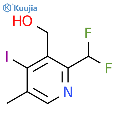 2-(Difluoromethyl)-4-iodo-5-methylpyridine-3-methanol structure