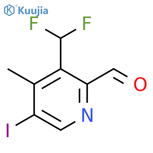 3-(Difluoromethyl)-5-iodo-4-methylpyridine-2-carboxaldehyde structure