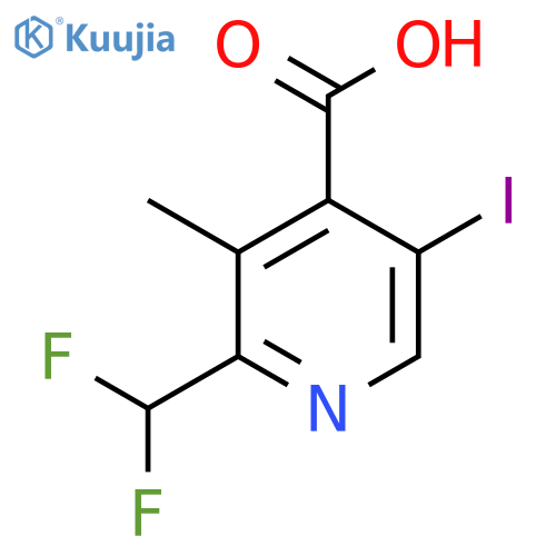 2-(Difluoromethyl)-5-iodo-3-methylpyridine-4-carboxylic acid structure