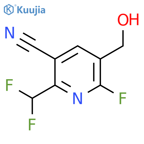 3-Cyano-2-(difluoromethyl)-6-fluoropyridine-5-methanol structure