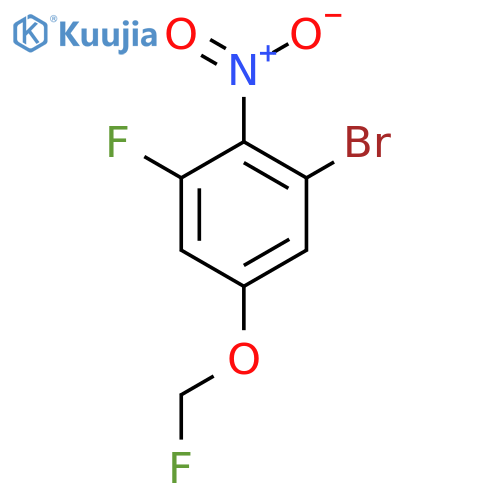 1-Bromo-3-fluoro-5-fluoromethoxy-2-nitrobenzene structure