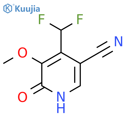 5-Cyano-4-(difluoromethyl)-2-hydroxy-3-methoxypyridine structure
