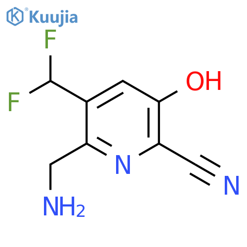 2-(Aminomethyl)-6-cyano-3-(difluoromethyl)-5-hydroxypyridine structure