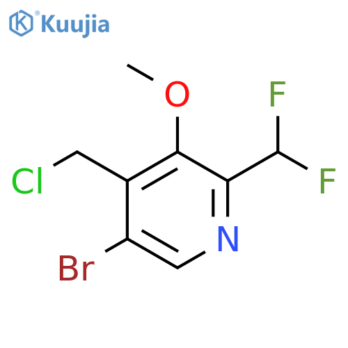 5-Bromo-4-(chloromethyl)-2-(difluoromethyl)-3-methoxypyridine structure