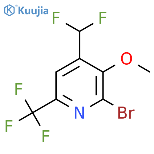 2-Bromo-4-(difluoromethyl)-3-methoxy-6-(trifluoromethyl)pyridine structure