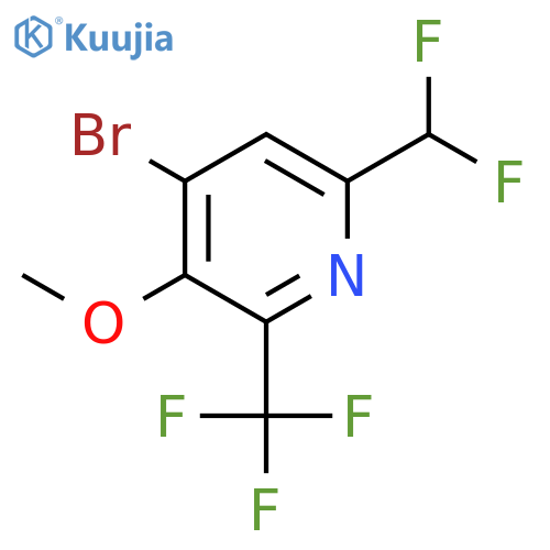 4-Bromo-6-(difluoromethyl)-3-methoxy-2-(trifluoromethyl)pyridine structure
