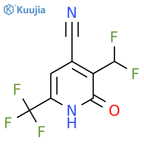 4-Cyano-3-(difluoromethyl)-2-hydroxy-6-(trifluoromethyl)pyridine structure