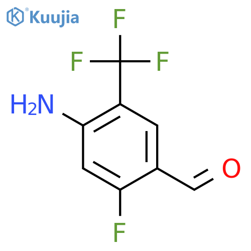 4-Amino-2-fluoro-5-(trifluoromethyl)benzaldehyde structure