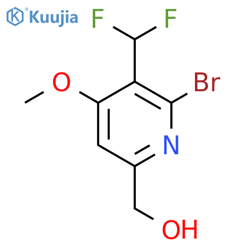 2-Bromo-3-(difluoromethyl)-4-methoxypyridine-6-methanol structure